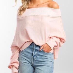 Free People We The Free Close To You Waffle Knit Top